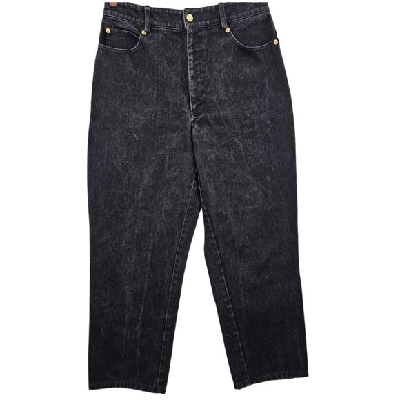St. John Sport Womens 10 Black High‎ Waist Jeans - Picture 1 of 15